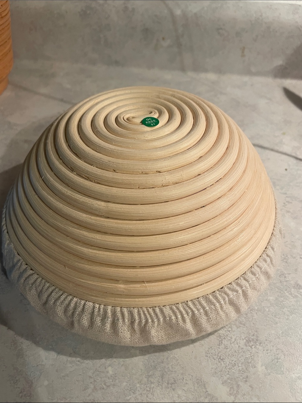Round Banneton Proofing Basket - Natural Rattan